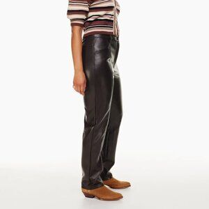 Aritzia Wilfred Rebel Pants- High-waisted Vegan Leather pants